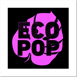 ecopop in a leaf logo design Posters and Art